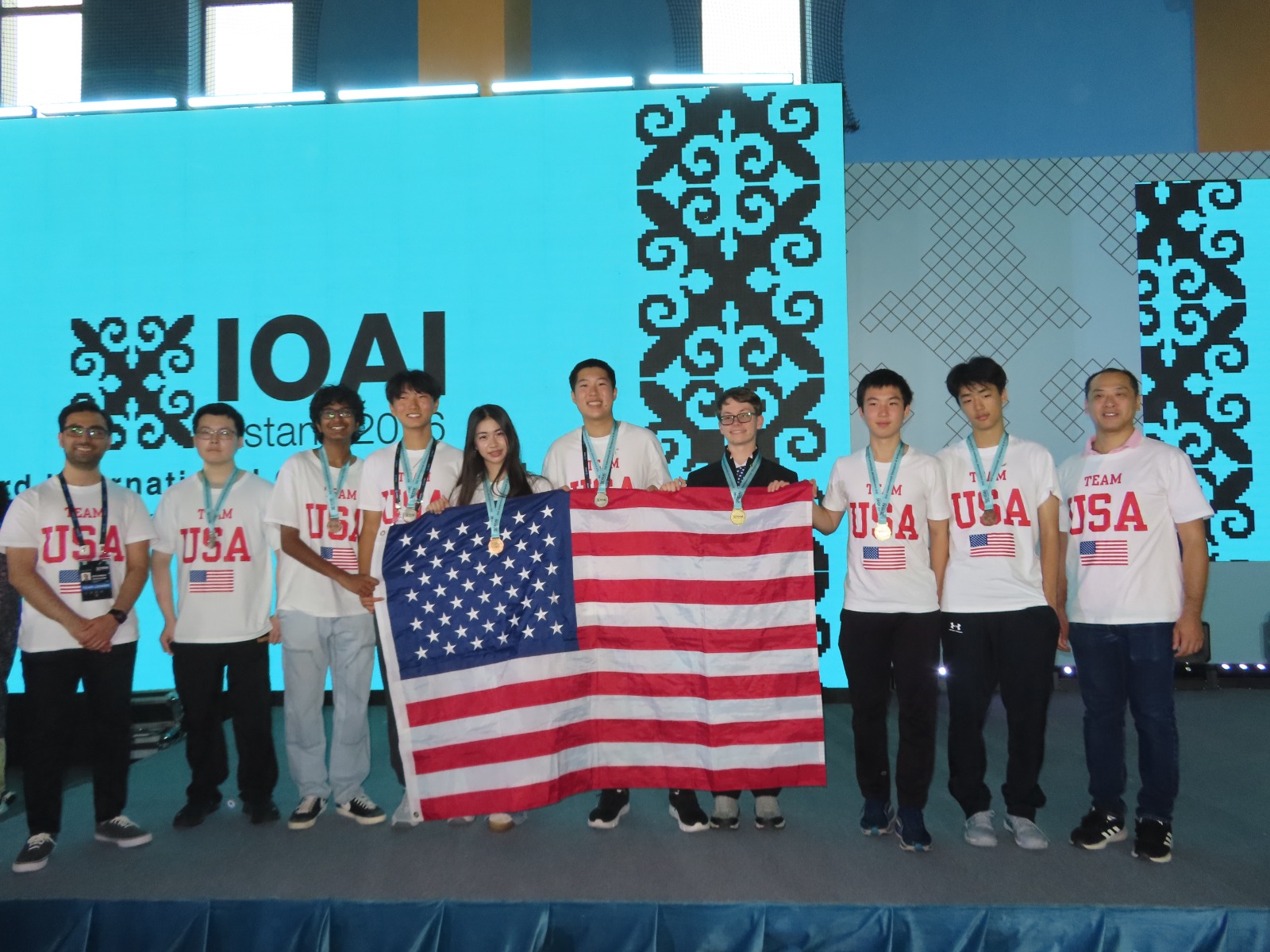 Team USA at the 2026 International Olympiad in AI in Astana, Kazakhstan